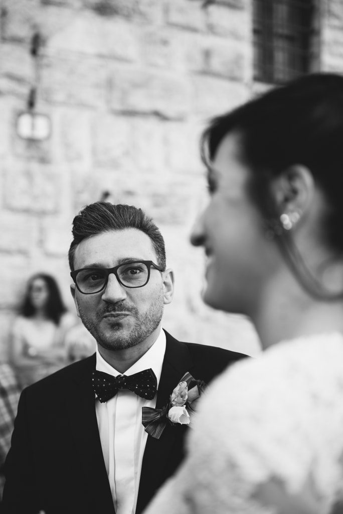 ritratto sposo emozionato