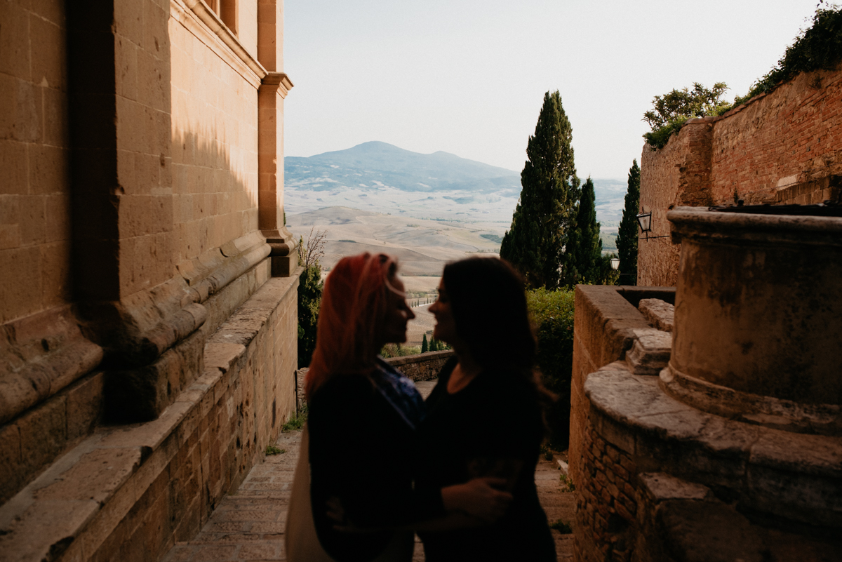 same sex elopment engagement pienza tuscany